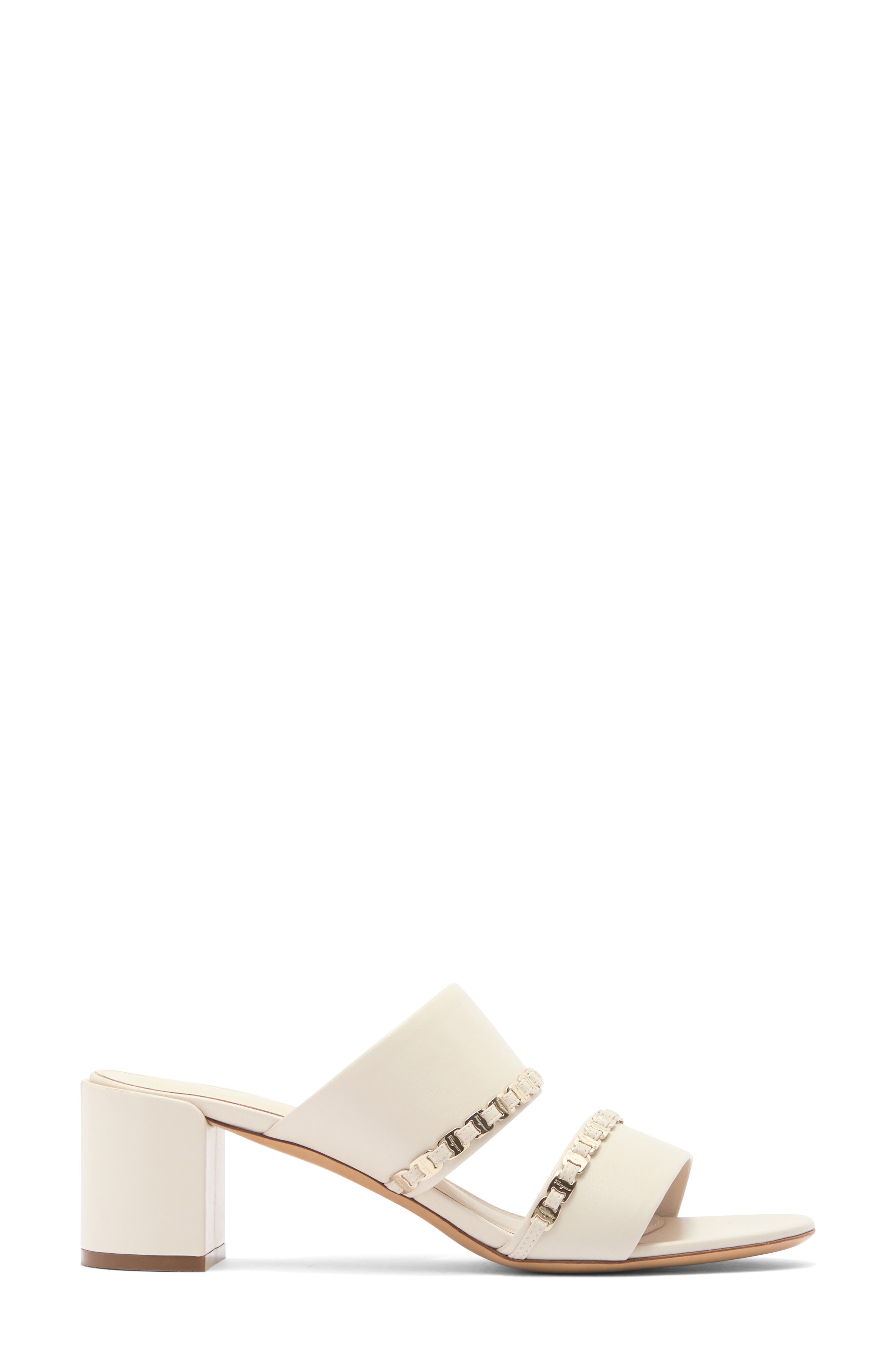 FERRAGAMO Trabia Chain Block Heel Slide Sandal (Women) | Nordstromrack