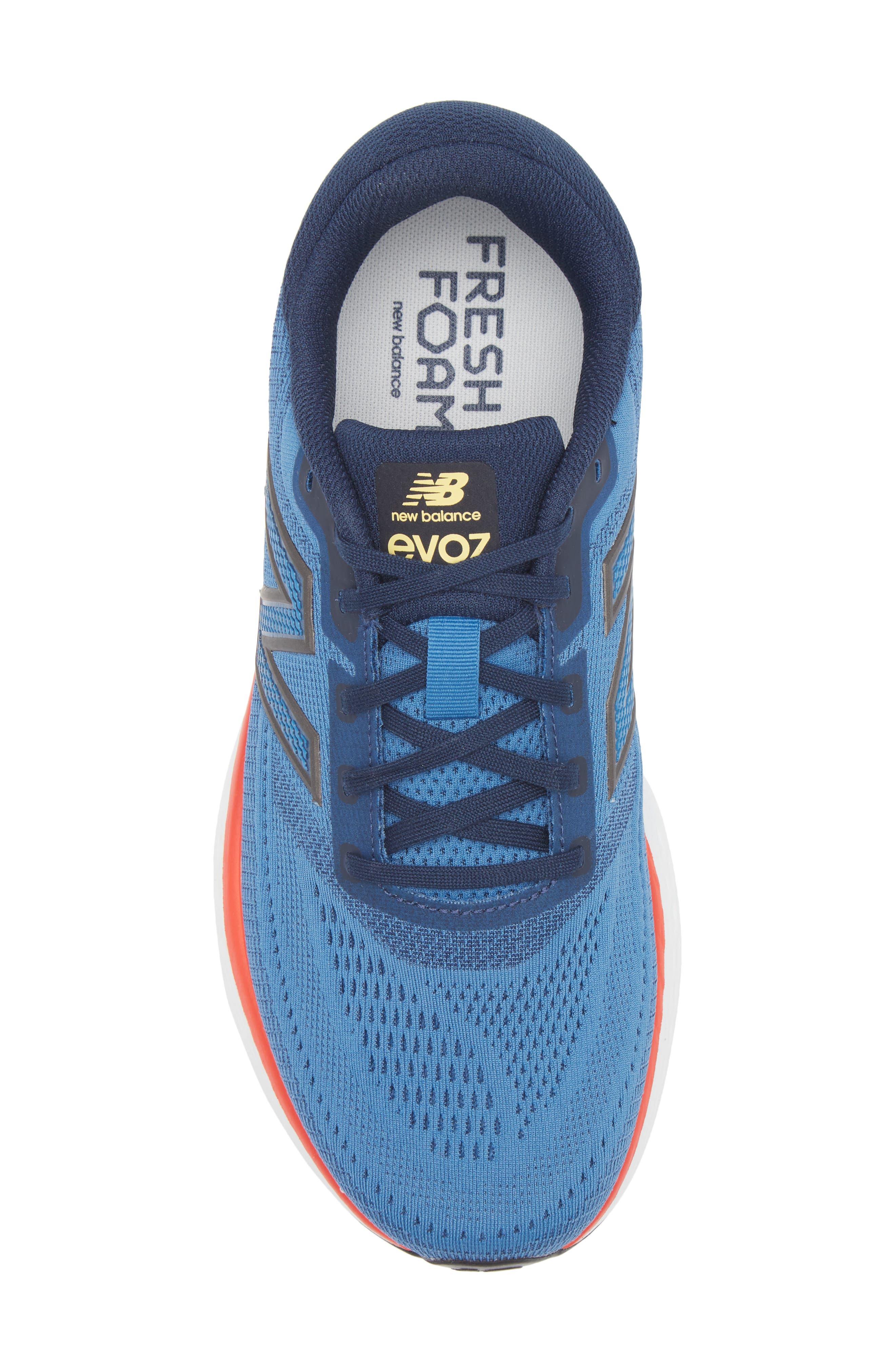 New Balance Evoz Sneaker, Alternate, color, Sea Stone/ Nb Navy