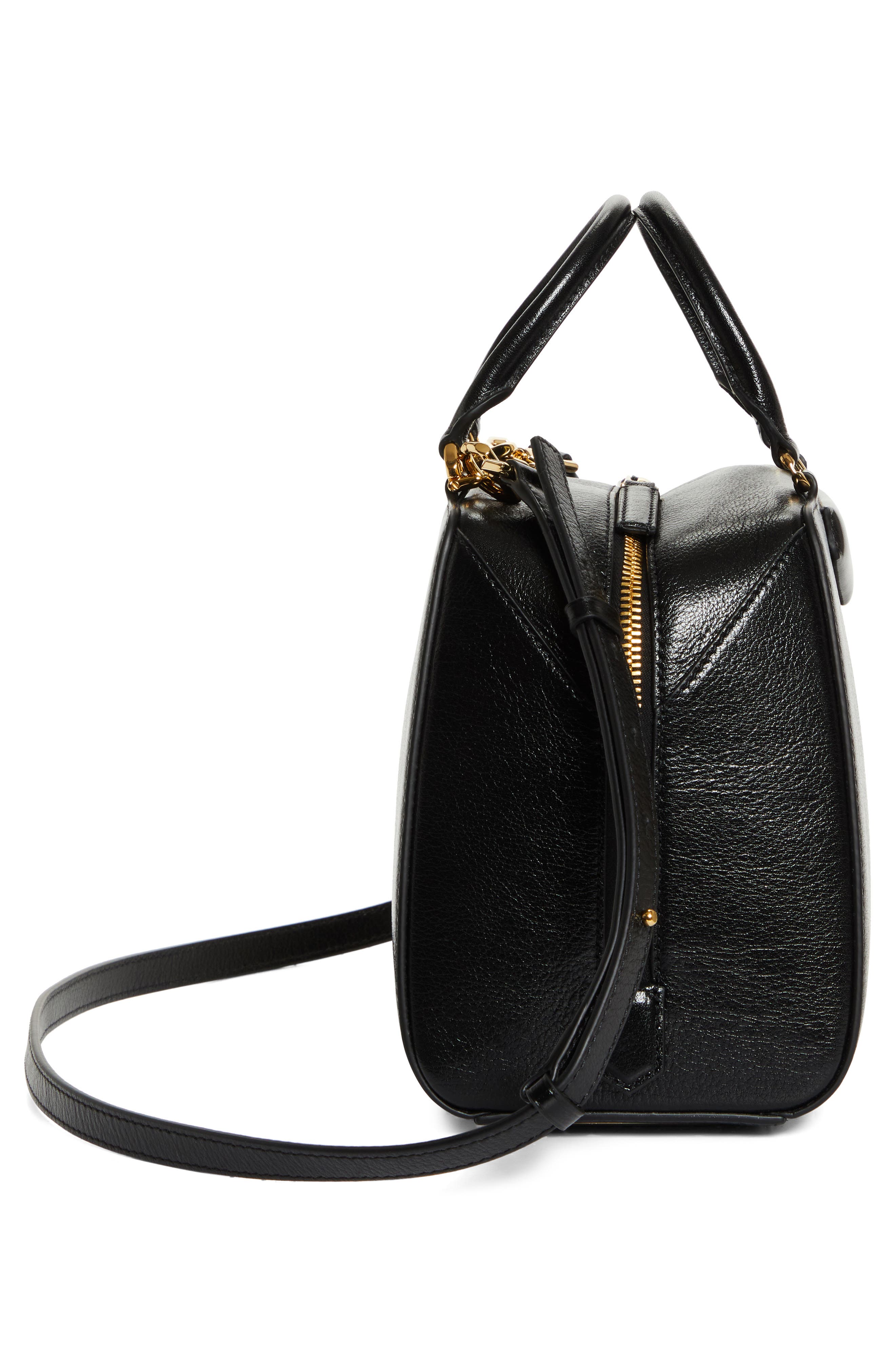 Givenchy Mini Antigona Cube Leather Crossbody Bag, Alternate, color, 