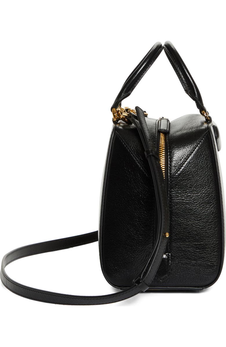 Givenchy Mini Antigona Cube Leather Crossbody Bag, Alternate, color, Black