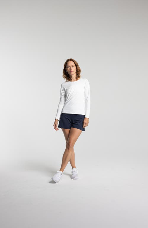 Avi Rally Pickleball Long Sleeve In White Lotus