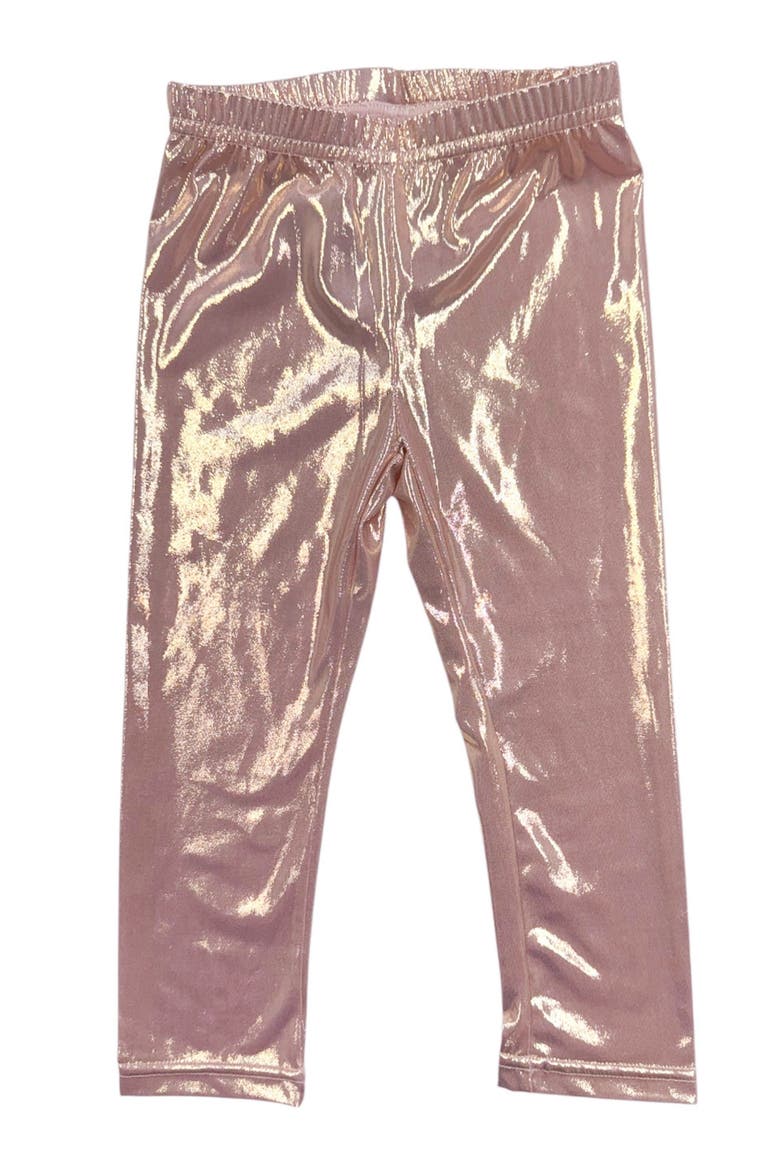 Vegan Metallic Leather Leggings, Main, color, Metallic Pink