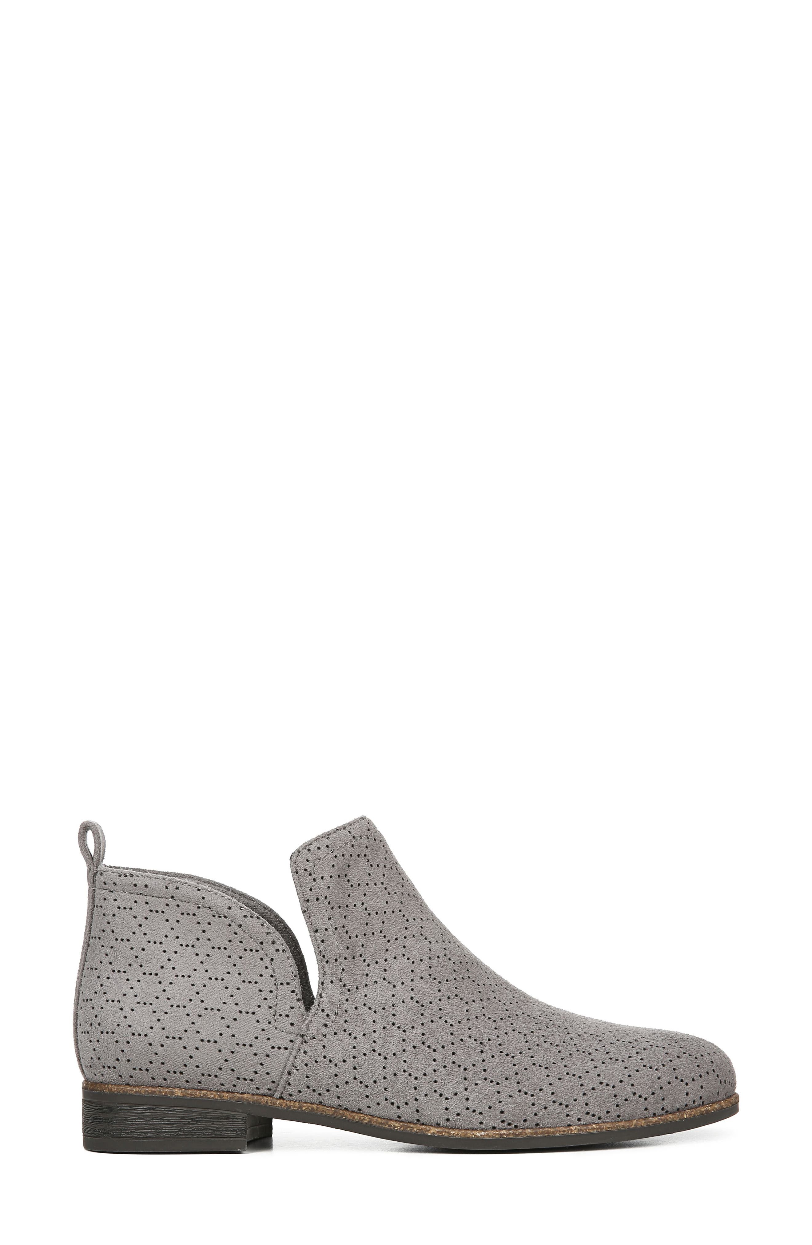 Dr. Scholl's Rate Perforated Bootie, Alternate, color, Dark Shadow Perforated Fabric