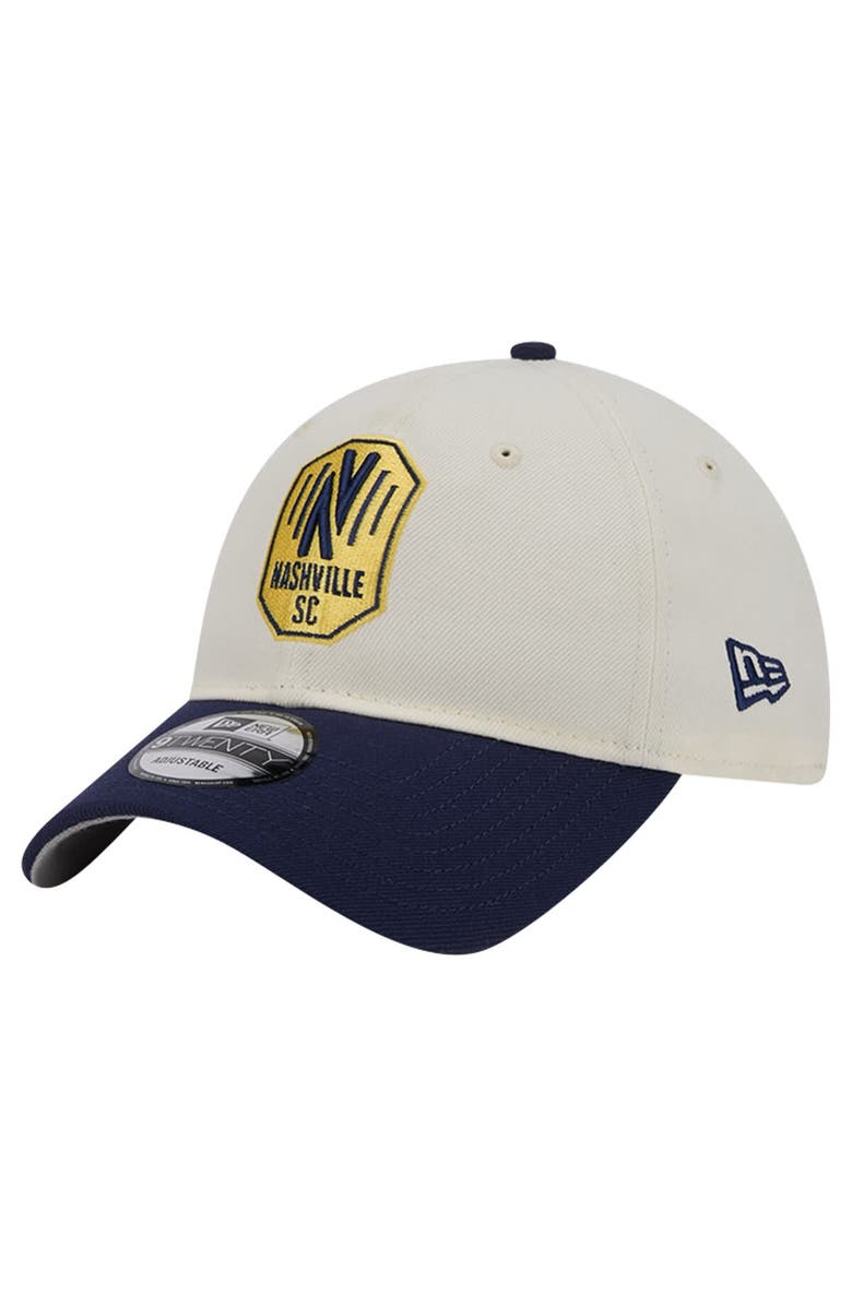 New Era Men's New Era White Nashville SC 2024 Kick Off Collection 9TWENTY Adjustable Hat, Alternate, color, 