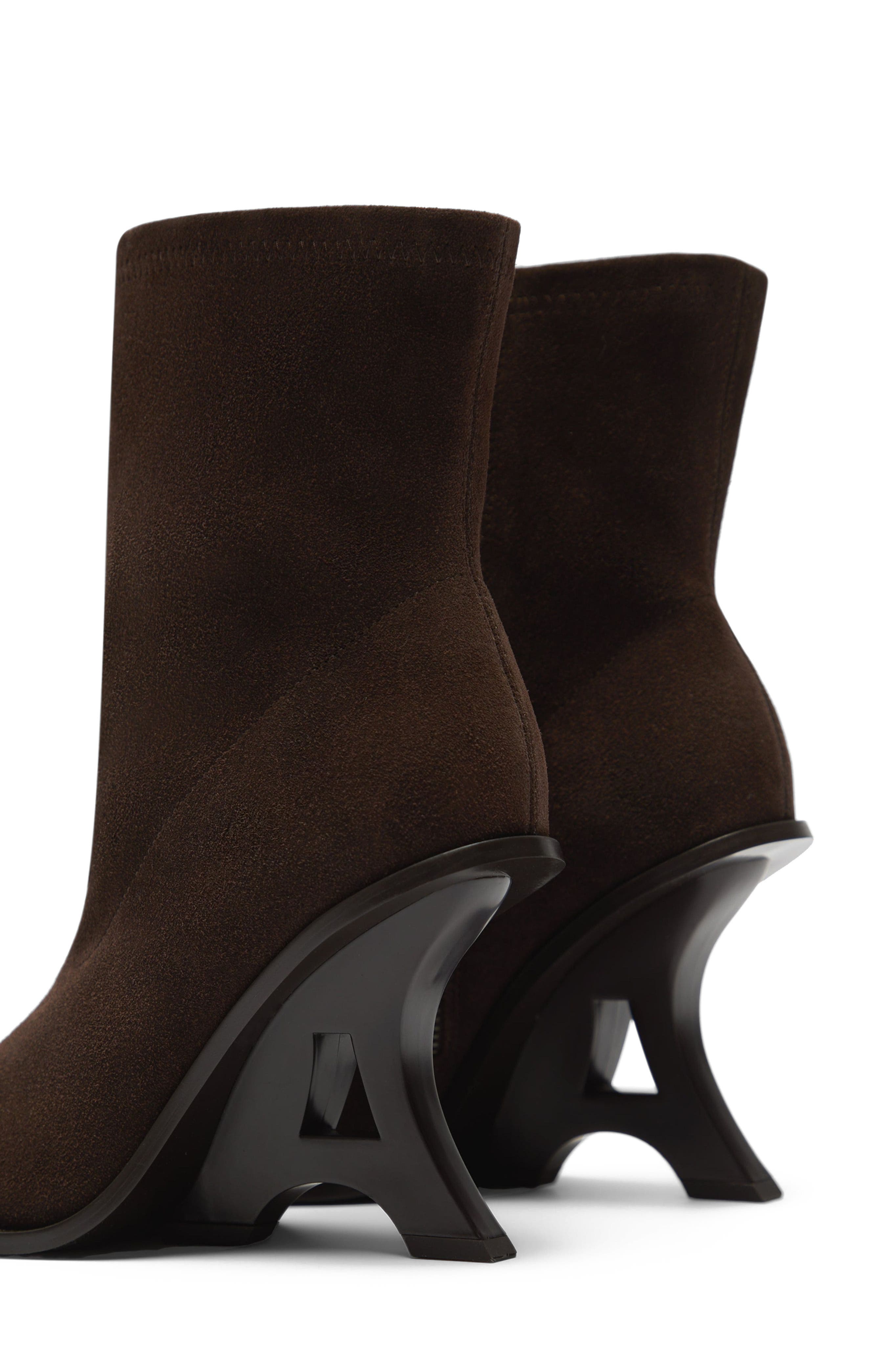 The Eiffel Heeled Suede Boot, Alternate, color, Espresso