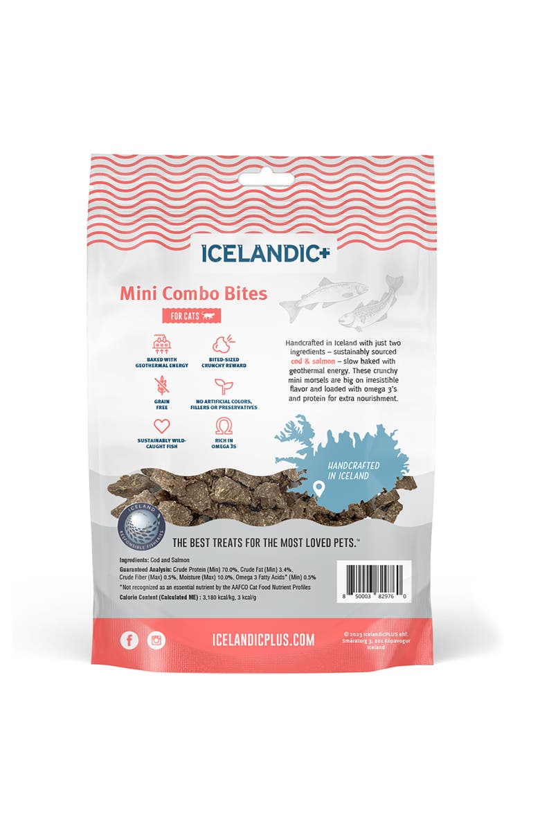 ICELANDIC+ Mini Combo Bites Cod & Salmon, 1.7Oz Bag, Alternate, color,