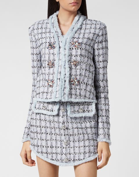 Tweed Blazer Women