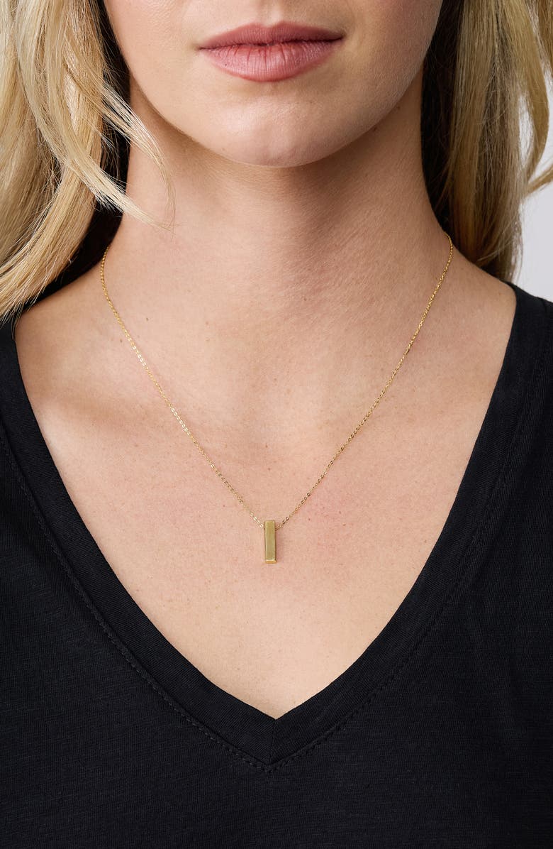 Bony Levy 14K Yellow Gold Bar Pendant Necklace, Alternate, color, 14K Yellow Gold