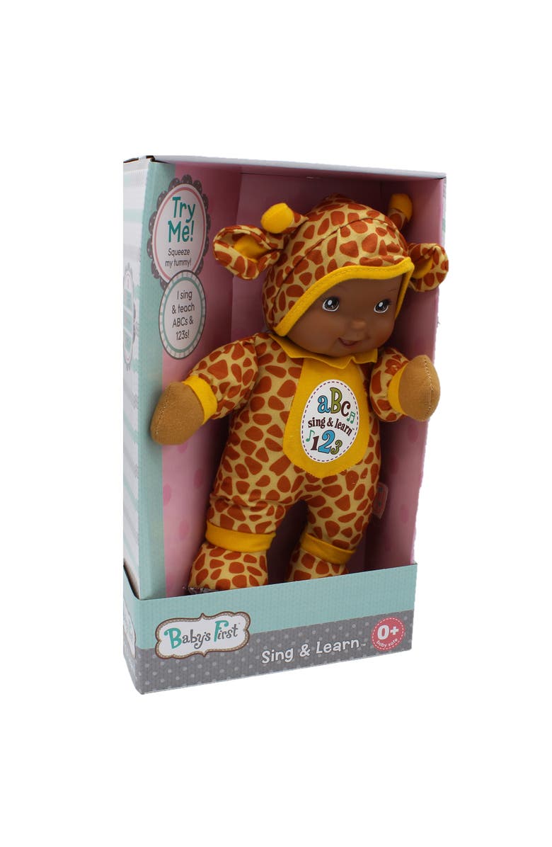 Baby's First Sing & Learn Giraffe Baby Doll, Alternate, color, Multicolored