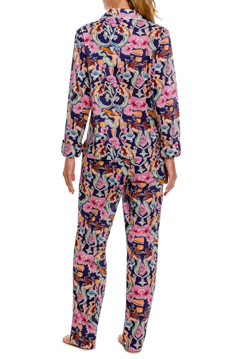 The Lazy Poet Emma Cotton Pajamas, Alternate, color, Blue