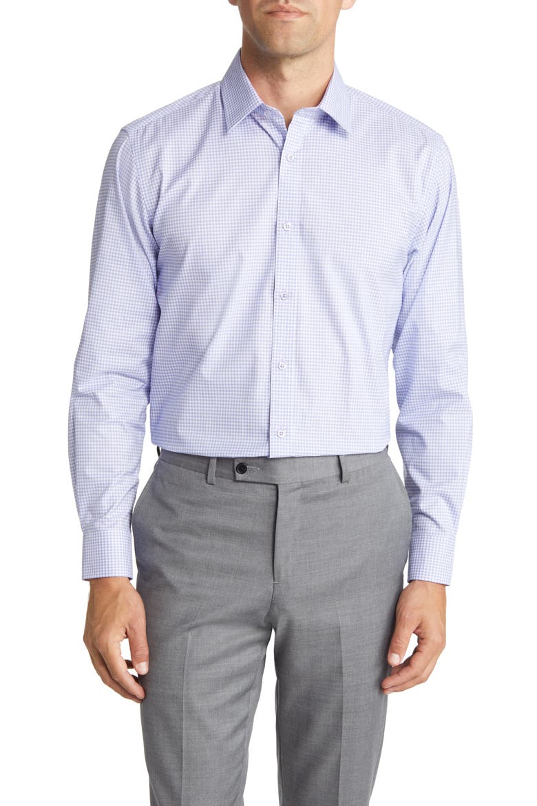Check Dress Shirt, Main, color, LILAC