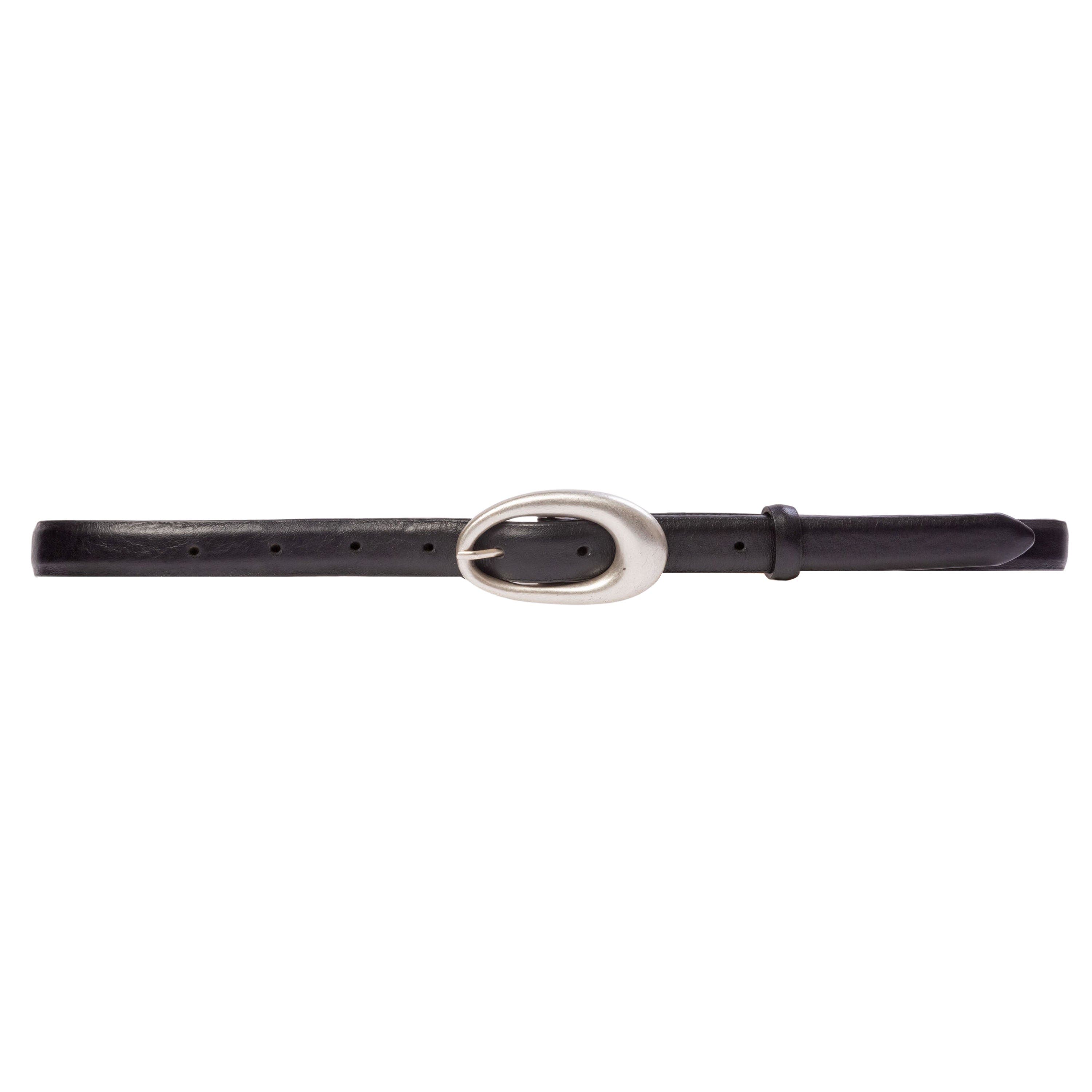Black Leather/Silver
