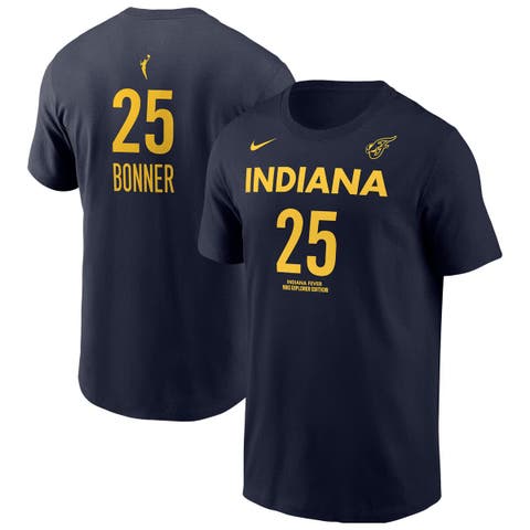 Men's Nike DeWanna Bonner Navy Indiana Fever Explorer Edition Name & Number T-Shirt