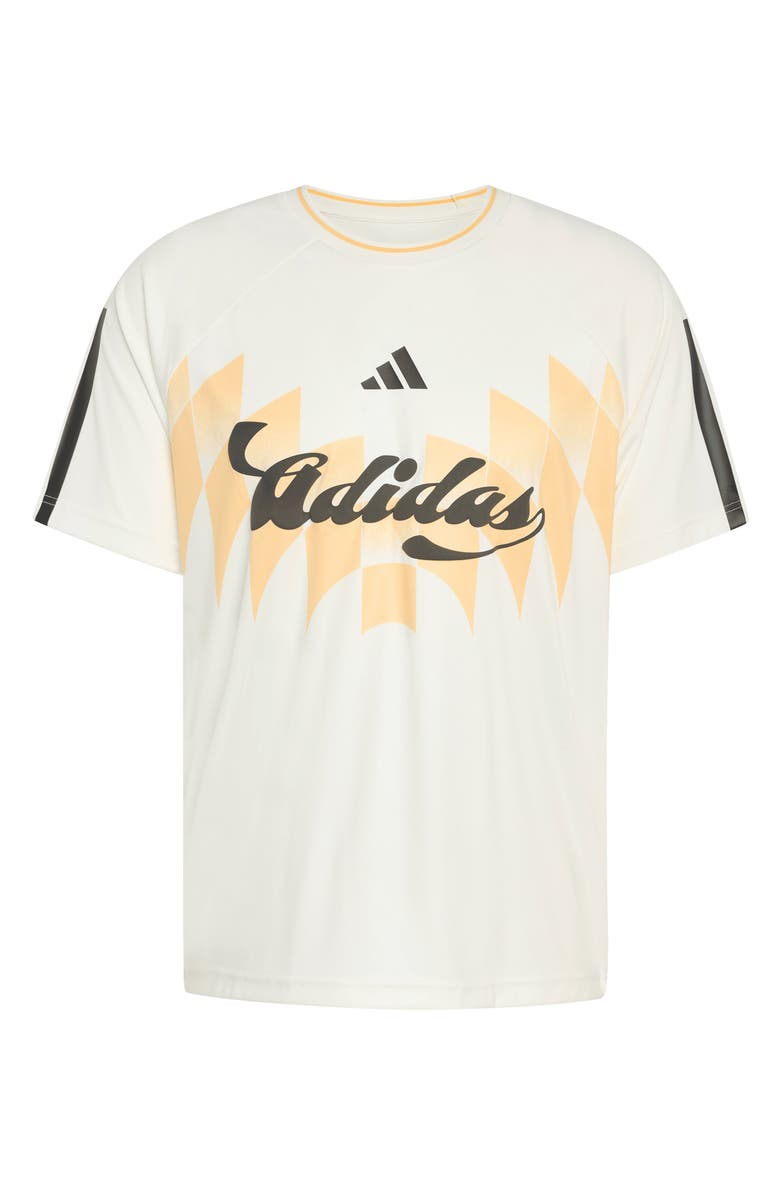 adidas Tiro X Common Goal Jersey T-Shirt, Alternate, color, Dusky Bronze/ Off White/ Black