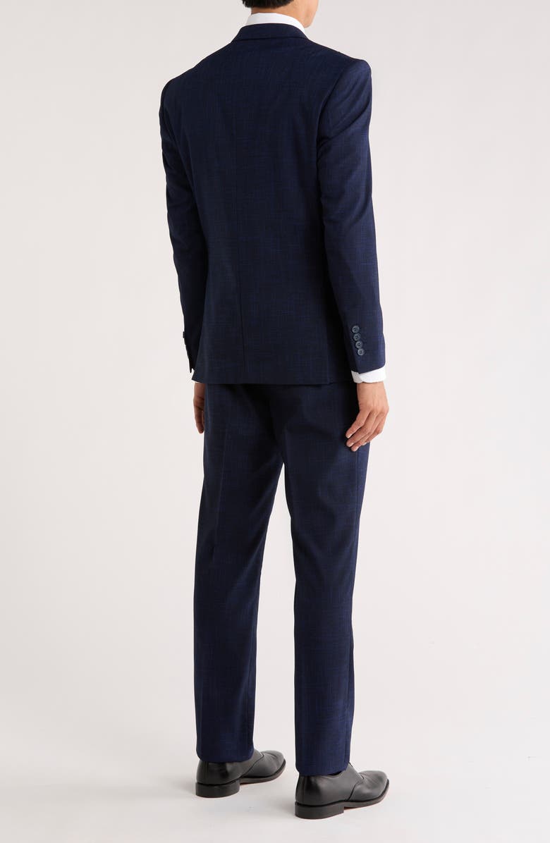 ZEGARIE Tattersall Mélange 3-Piece Suit, Alternate, color, Navy