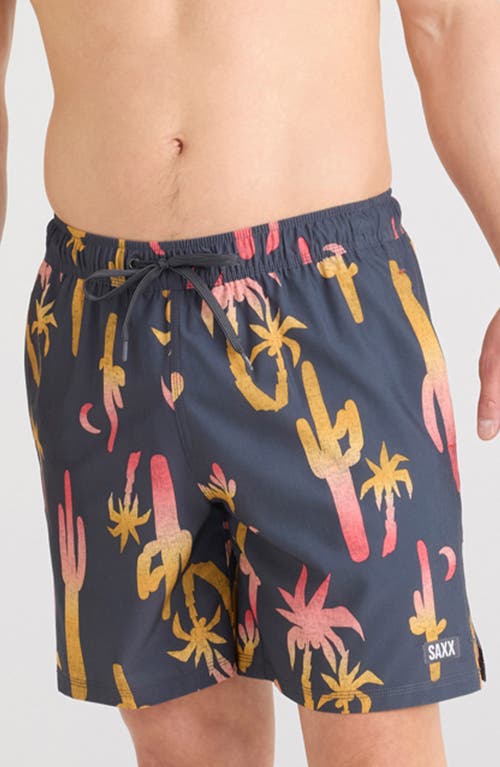 Saxx Oh Buoy 2n1 7-inch Volley Swim Trunks In Multi