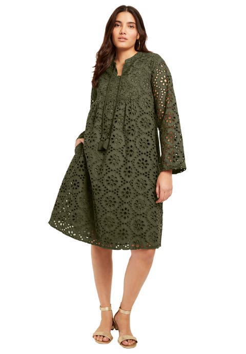 Eyelet Shirtdress (Plus Available)