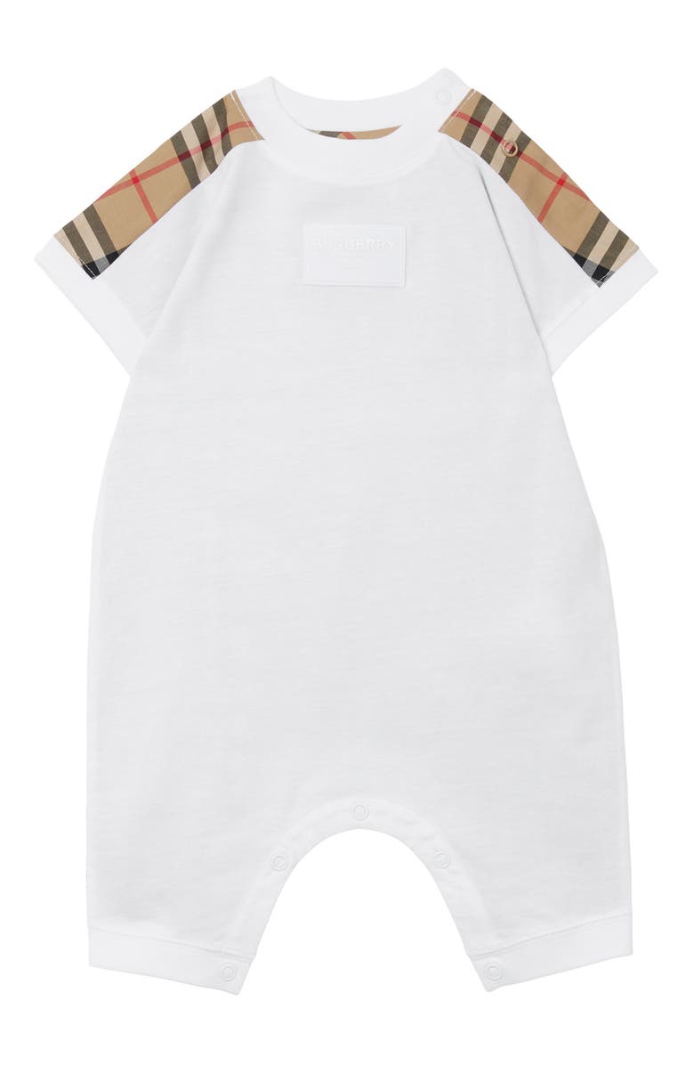 Burberry Lennox Cotton Romper, Main, color, 