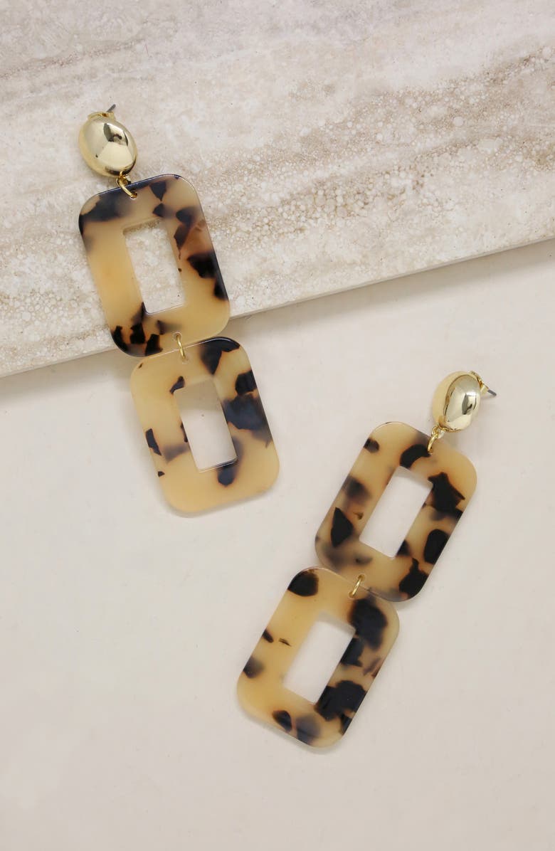 Ettika Rectangle Statement Earrings, Alternate, color,