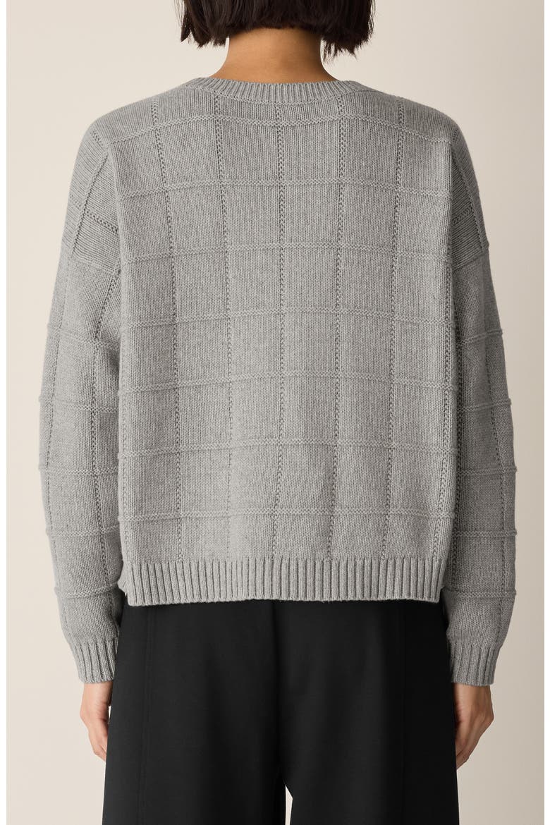 Organic Cotton & Cashmere Crewneck Sweater, Alternate, color, DARK PEARL