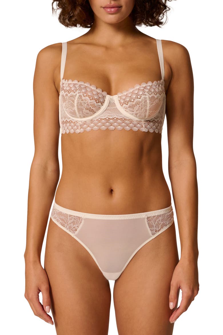 Radieuse Underwire Demi Bra, Alternate, color, IVORY