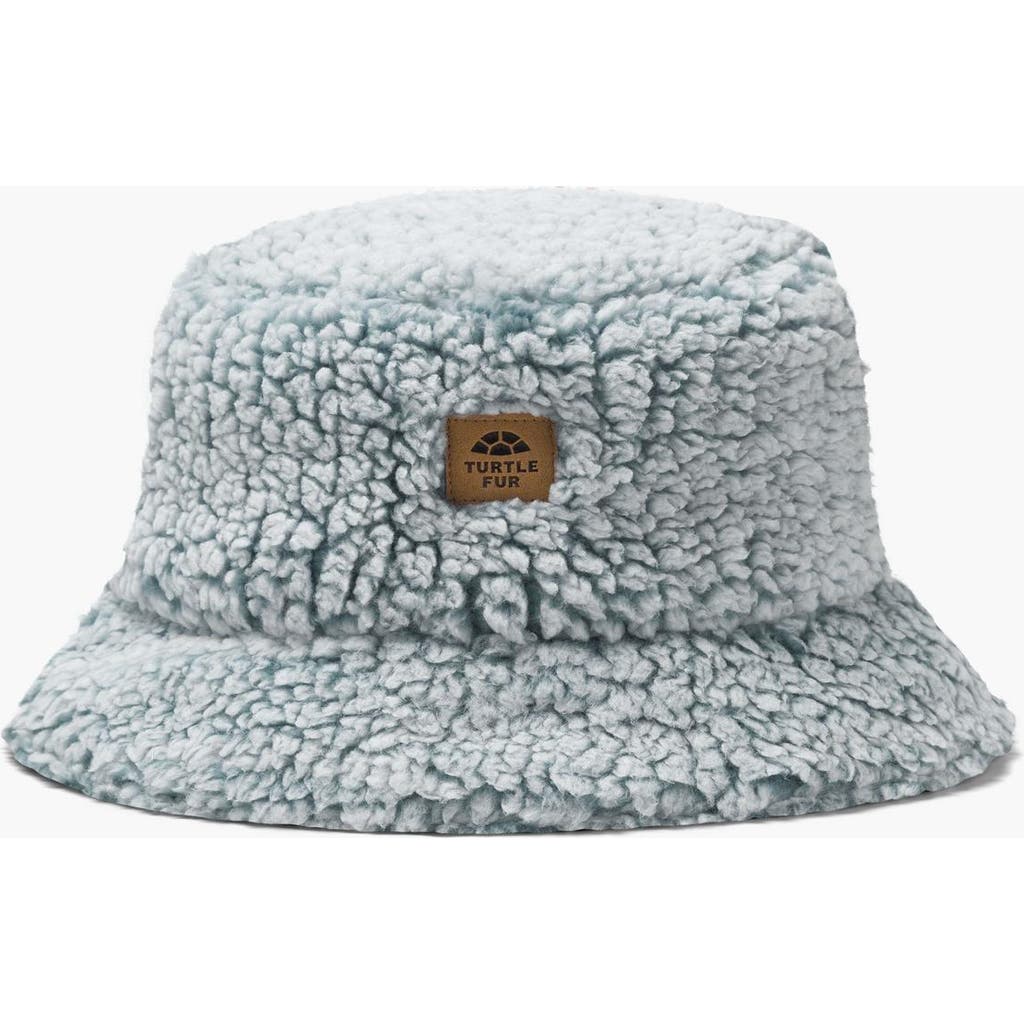 Turtle Fur Stomp Fleece Bucket Hat In Blue