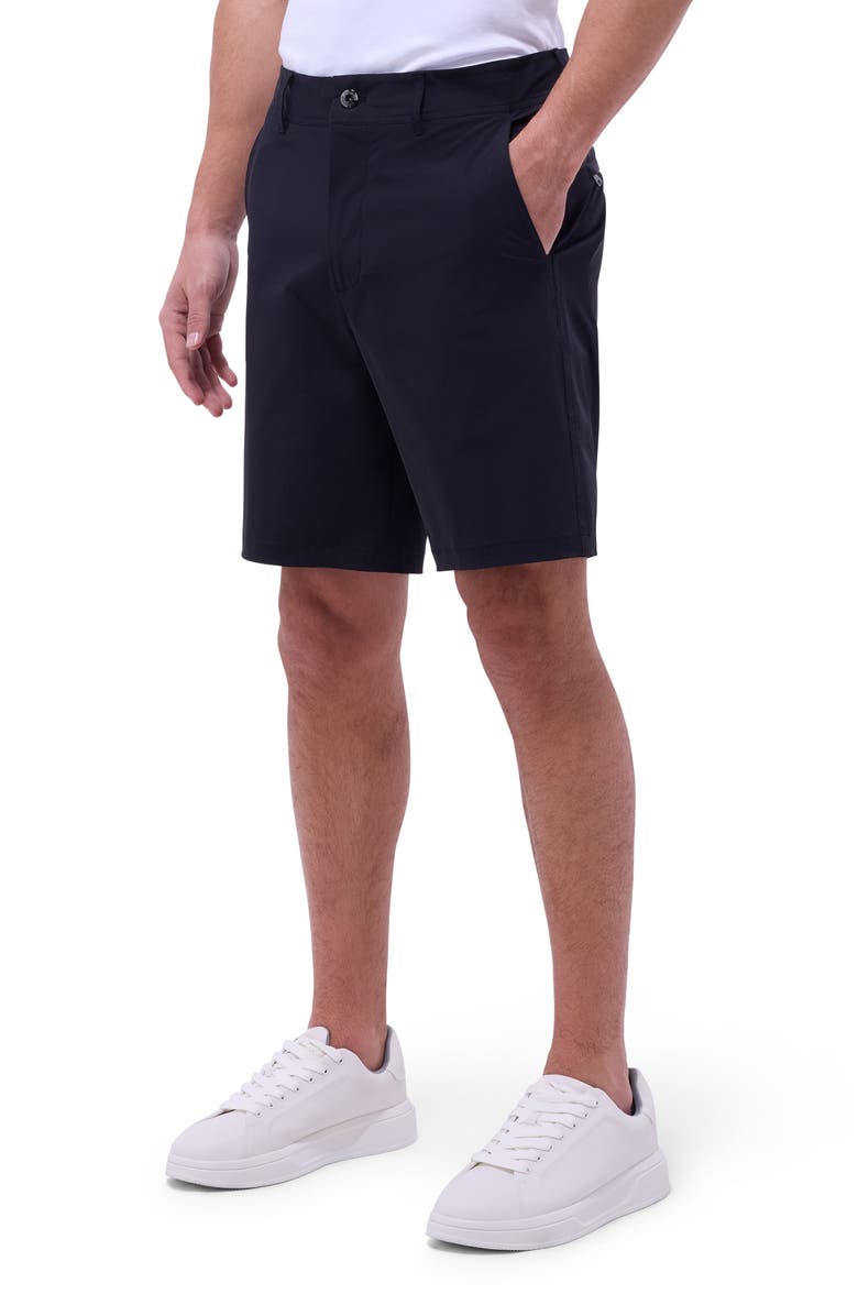 Bugatchi Theo Tech Shorts, Main, color, Black