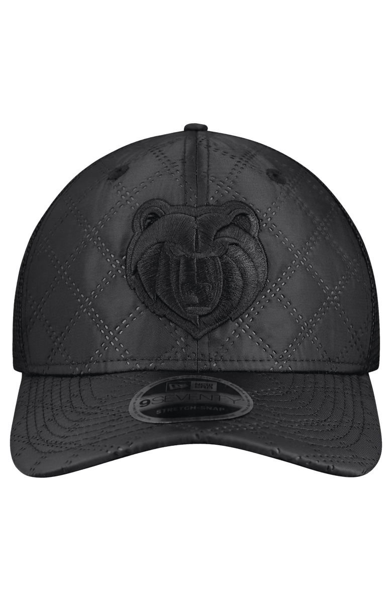 New Era Men's New Era  Black Memphis Grizzlies Quilted 9SEVENTY Trucker Adjustable Hat, Alternate, color, Black