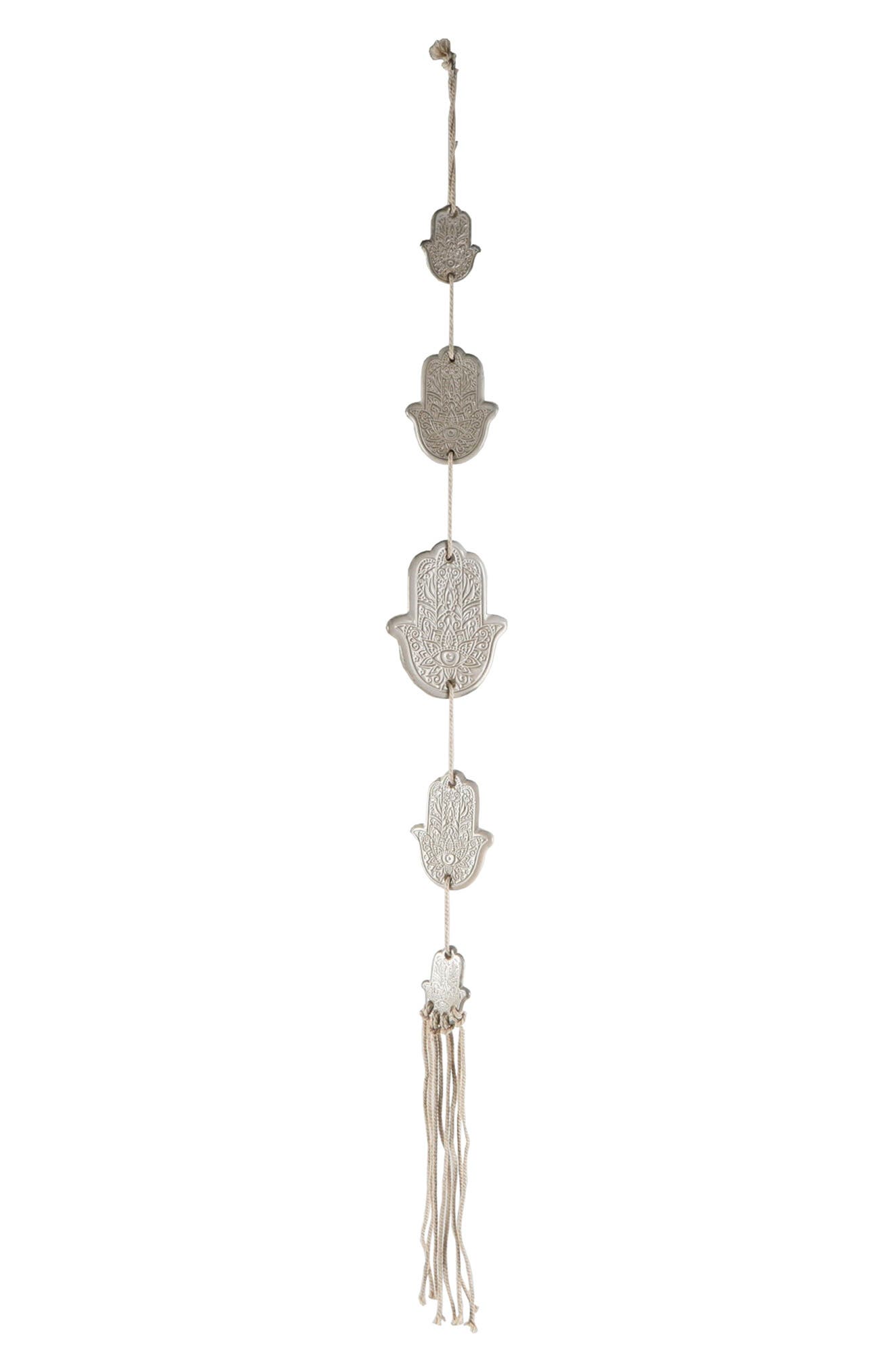 FLORA BUNDA Ceramic Hanging Hamsa Wall Decor