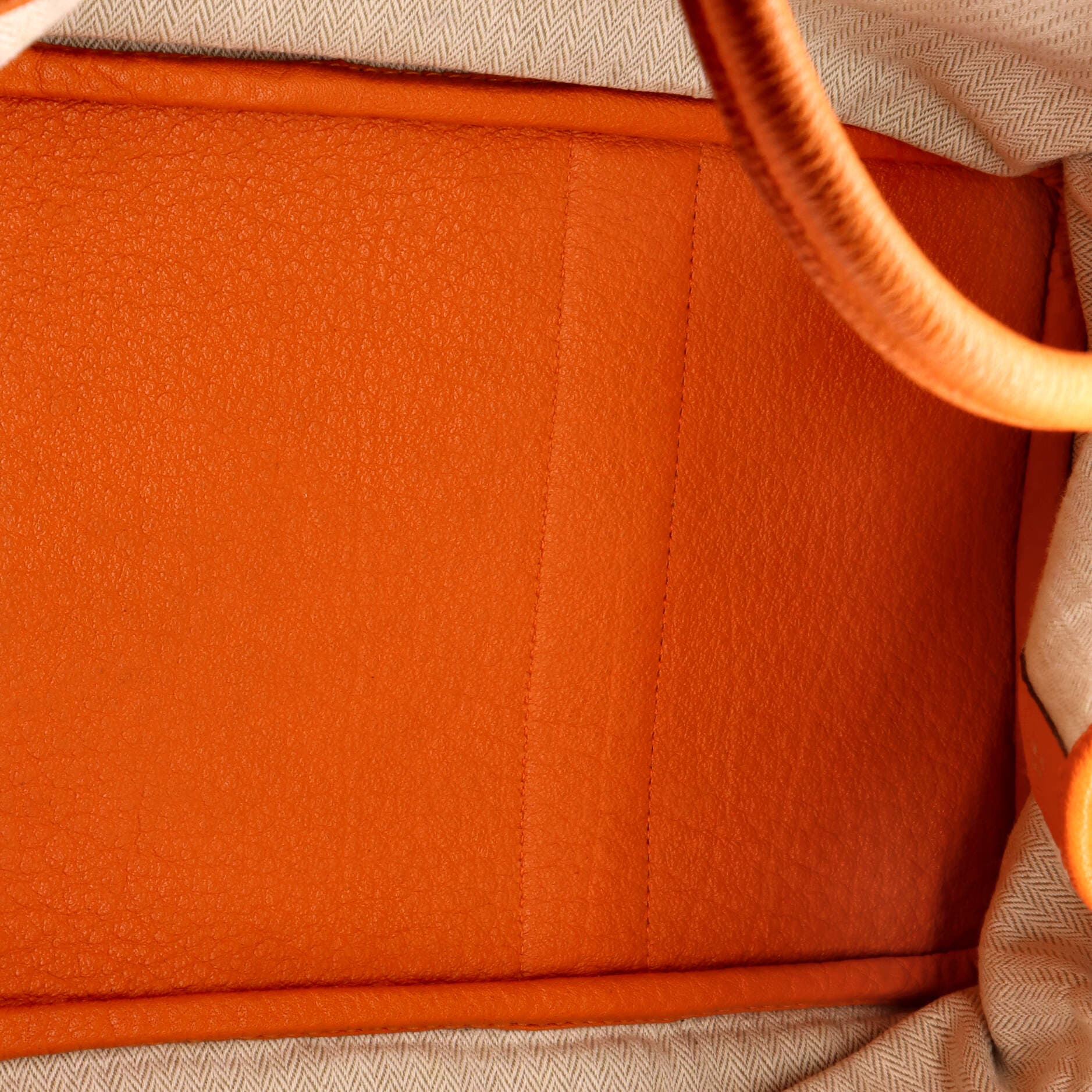 Pre-Owned Hermes Garden Party Tote Leather 36, Alternate, color, Orange H