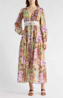 Love By Design Anna Long Sleeve Button Front Maxi Dress