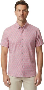 Lords of Harlech Mud Geo Mens Merino Wool Shirt