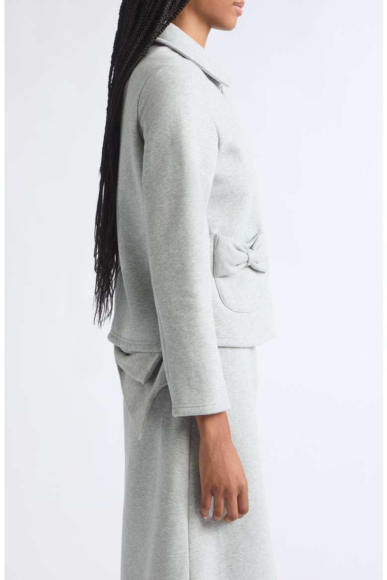 Knoll Bow Detail Jacket, Alternate, color, GREY