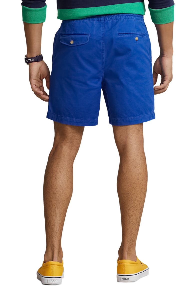 Prepster Flat Front Stretch Cotton Twill Shorts, Alternate, color, SAPHIRE STAR