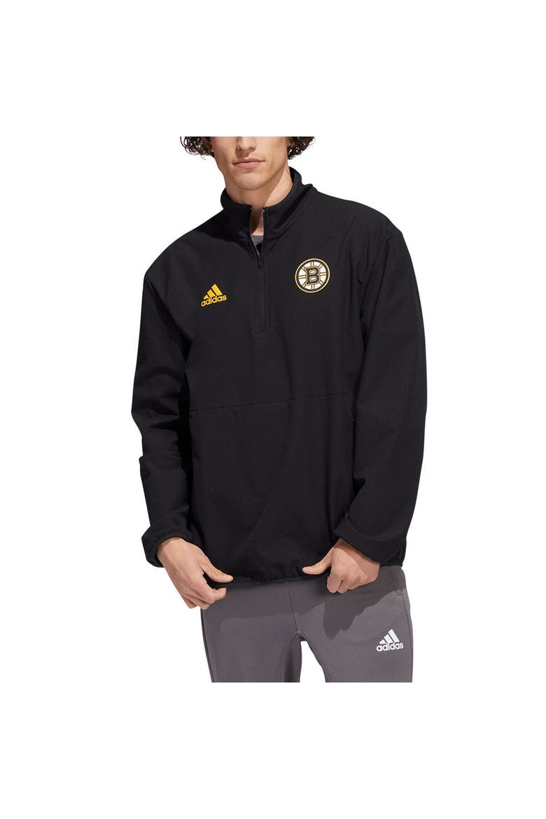 Men's adidas Black Boston Bruins COLD.RDY Quarter-Zip Jacket, Main, color, Black