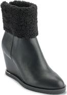 DKNY Powell Faux Shearling Lined Wedge Boot
