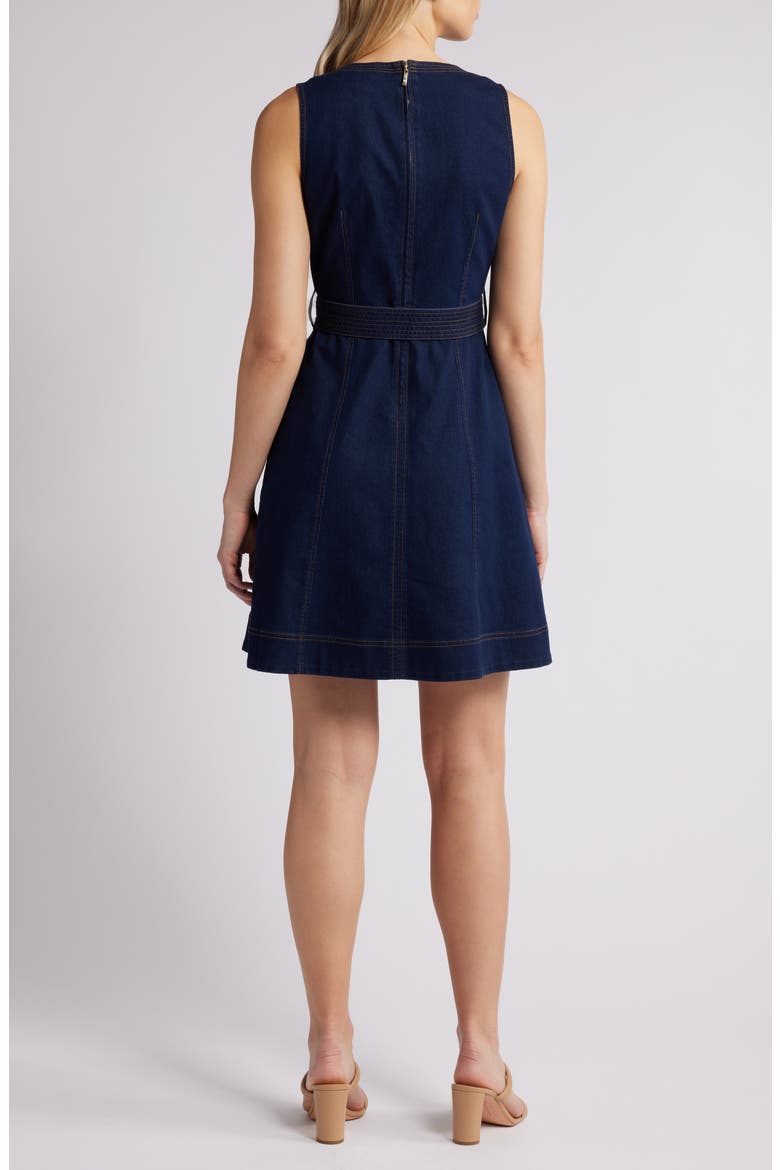 Denim A-Line Dress, Alternate, color, METROPOLITAN WASH