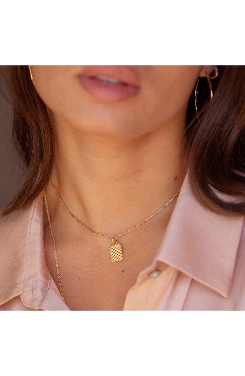 Monica Vinader Box Chain Necklace, Alternate, color, Yellow Gold