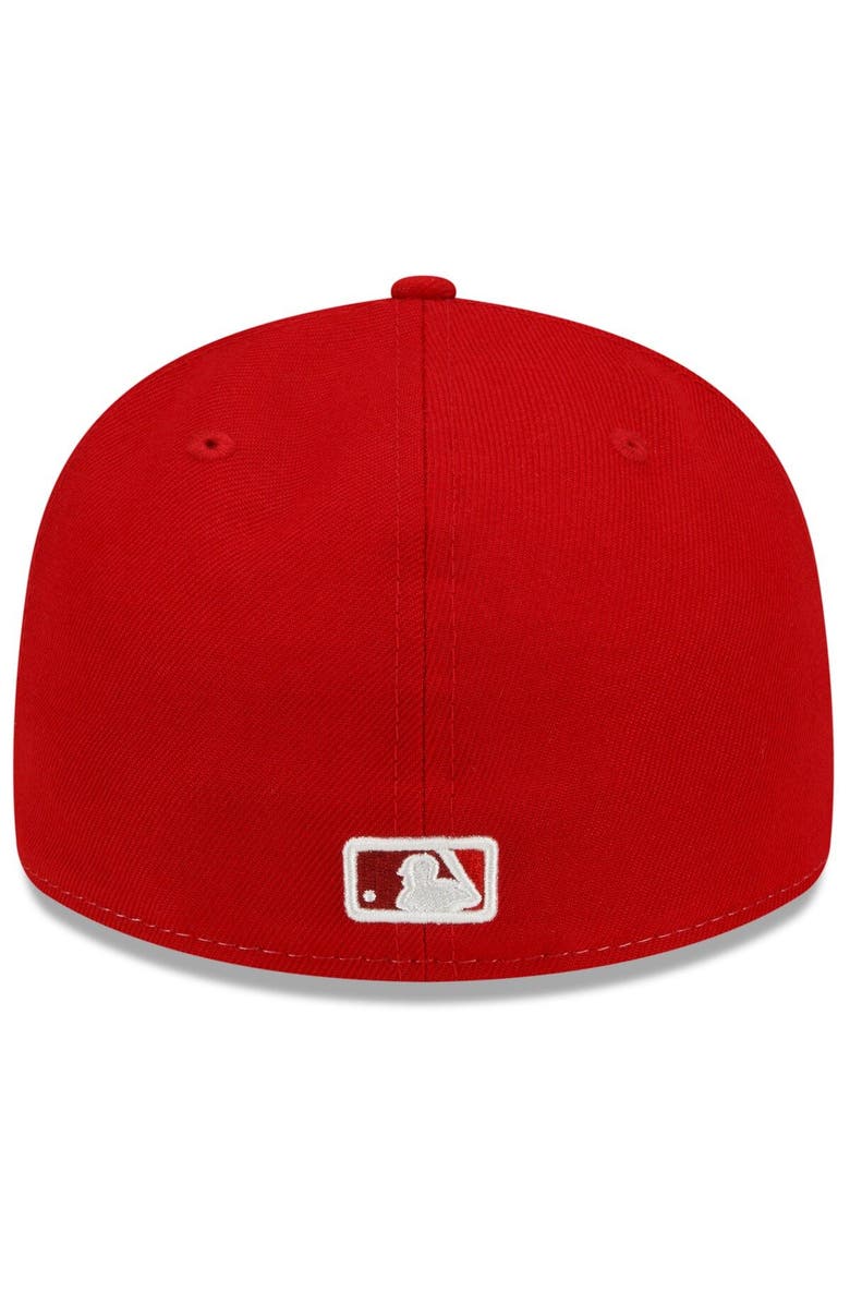 New Era Men's New Era Red Los Angeles Angels 2022 City Connect Low Profile 59FIFTY Fitted Hat, Alternate, color, Red