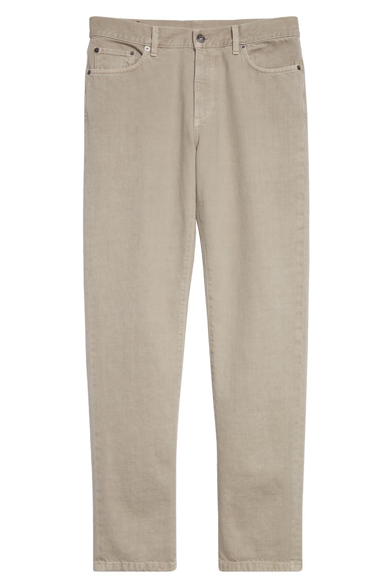 City Fit Nonstretch Denim Jeans, Alternate, color, MED BEIGE SOLID