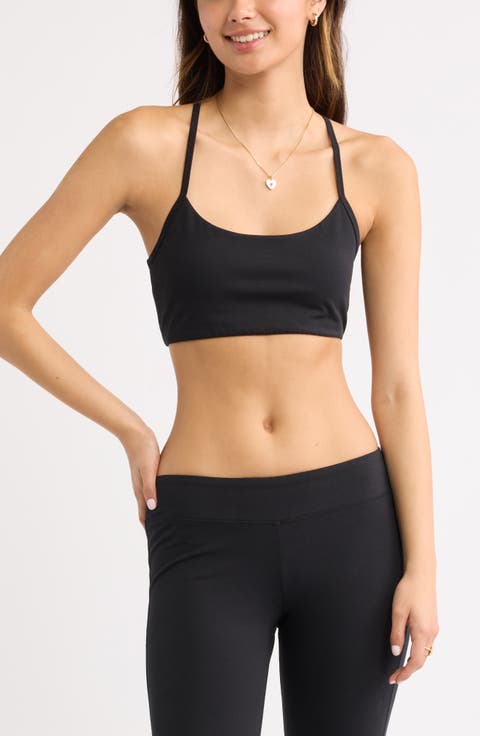 Stretch Cotton Racerback Bralette