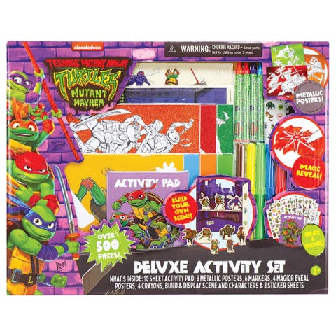 Tmnt Mutant Mayhem Deluxe Activity Set W/ Magic Reveal & Posters