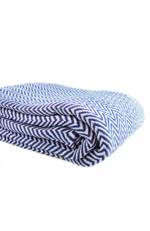 Cotton Herringbone Blanket