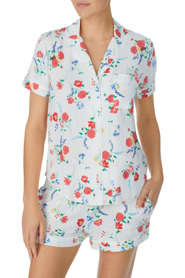 floral short pajamas, Alternate, color, TULIPBQT