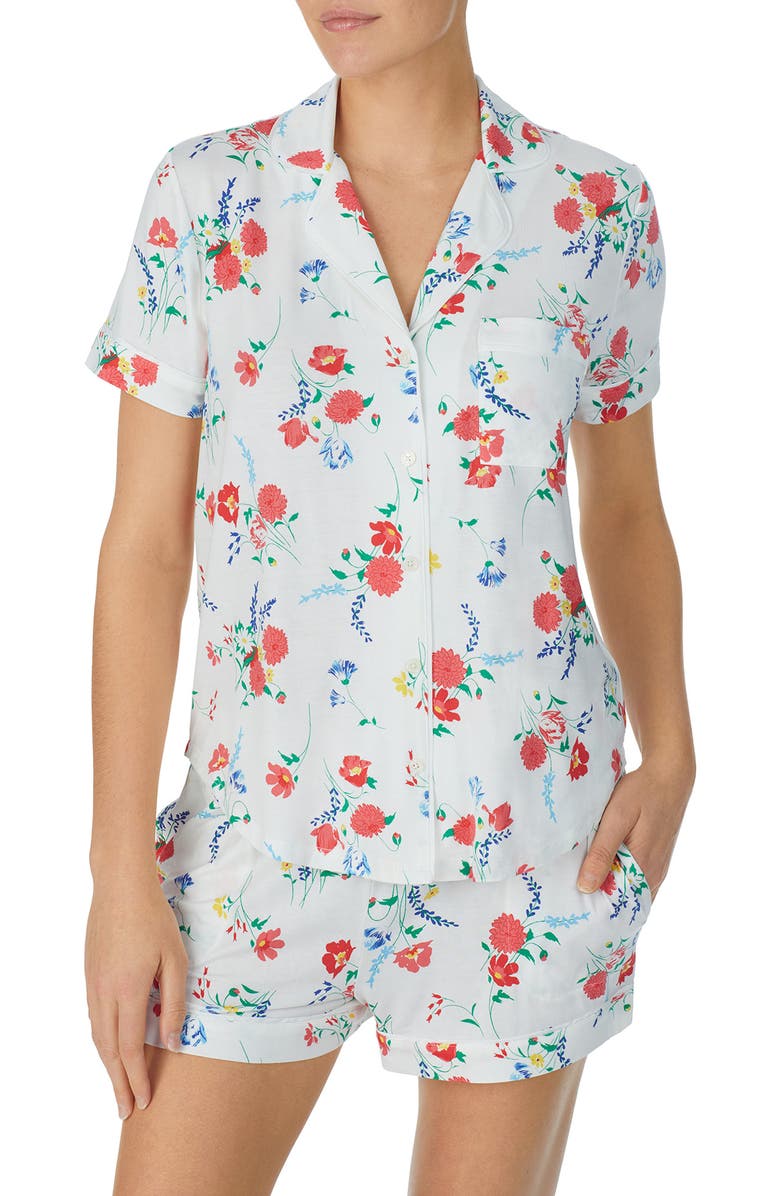 Kate Spade New York floral short pajamas, Alternate, color, 