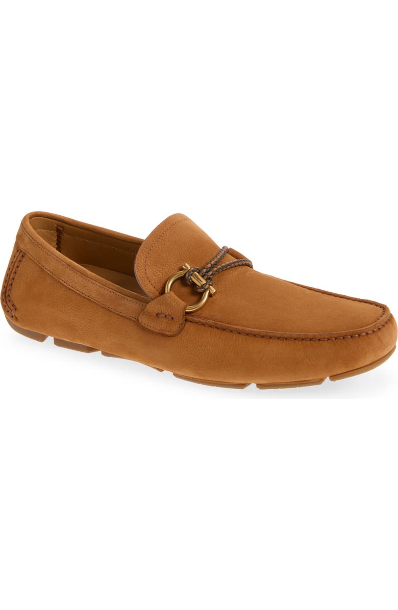 FERRAGAMO Front 4 Driving Shoe, Main, color, Naturale Caramello Biscotto