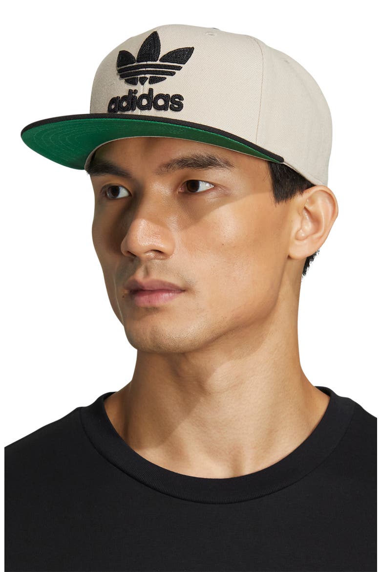 Originals Trefoil Chain Baseball Cap, Alternate, color, WONDER BEIGE/ BLACK