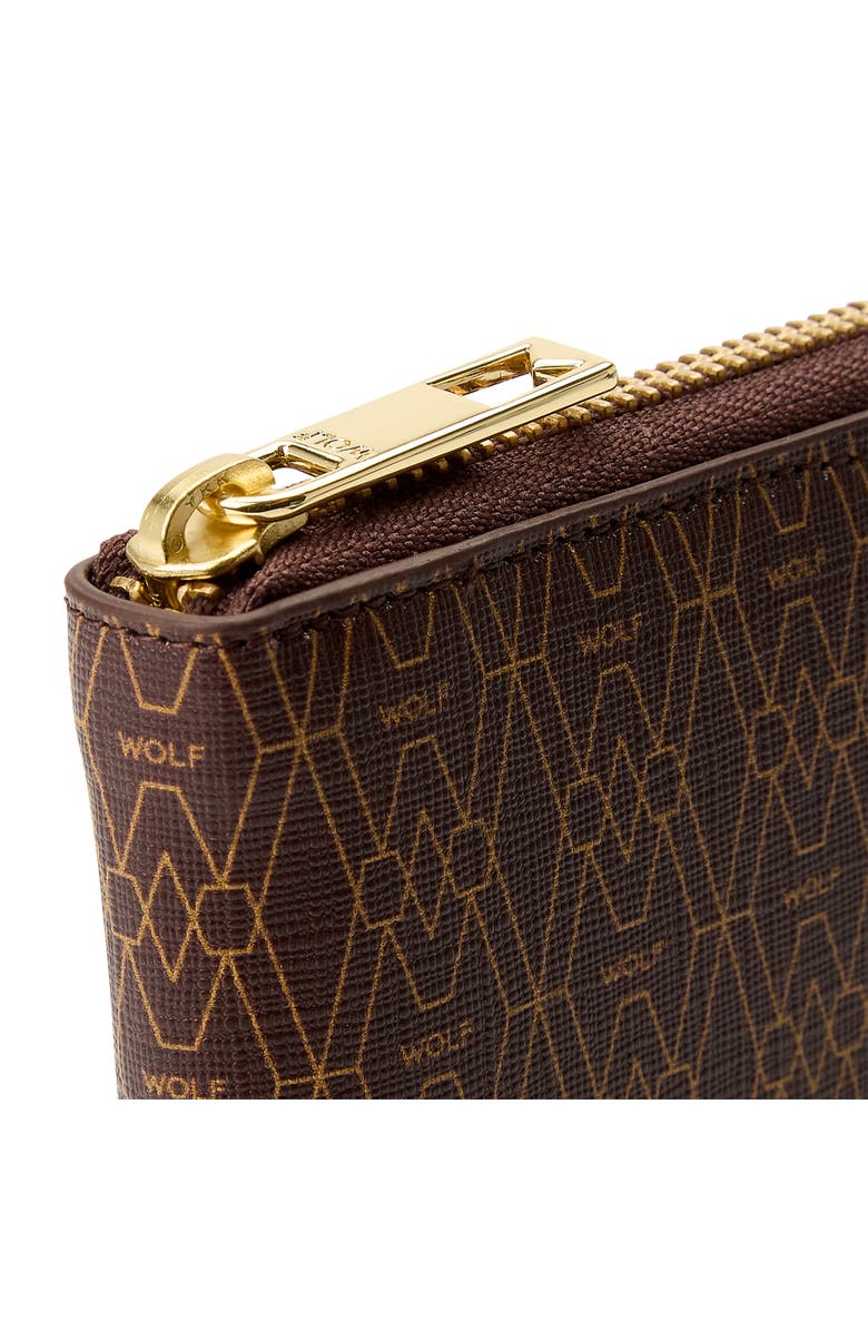 WOLF Signature Zip Wallet, Alternate, color, Brown