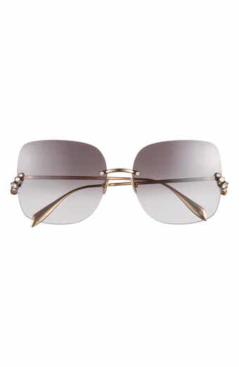 McQueen 63mm Frameless Sunglasses