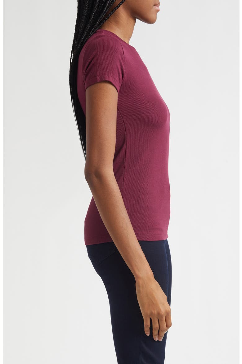Ressi Crewneck T-Shirt, Alternate, color, DARK PORT